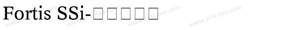 Fortis SSi字体转换
